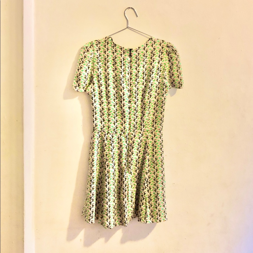 Zara mini toucan bird print dress short sleeve - Picture 7 of 7